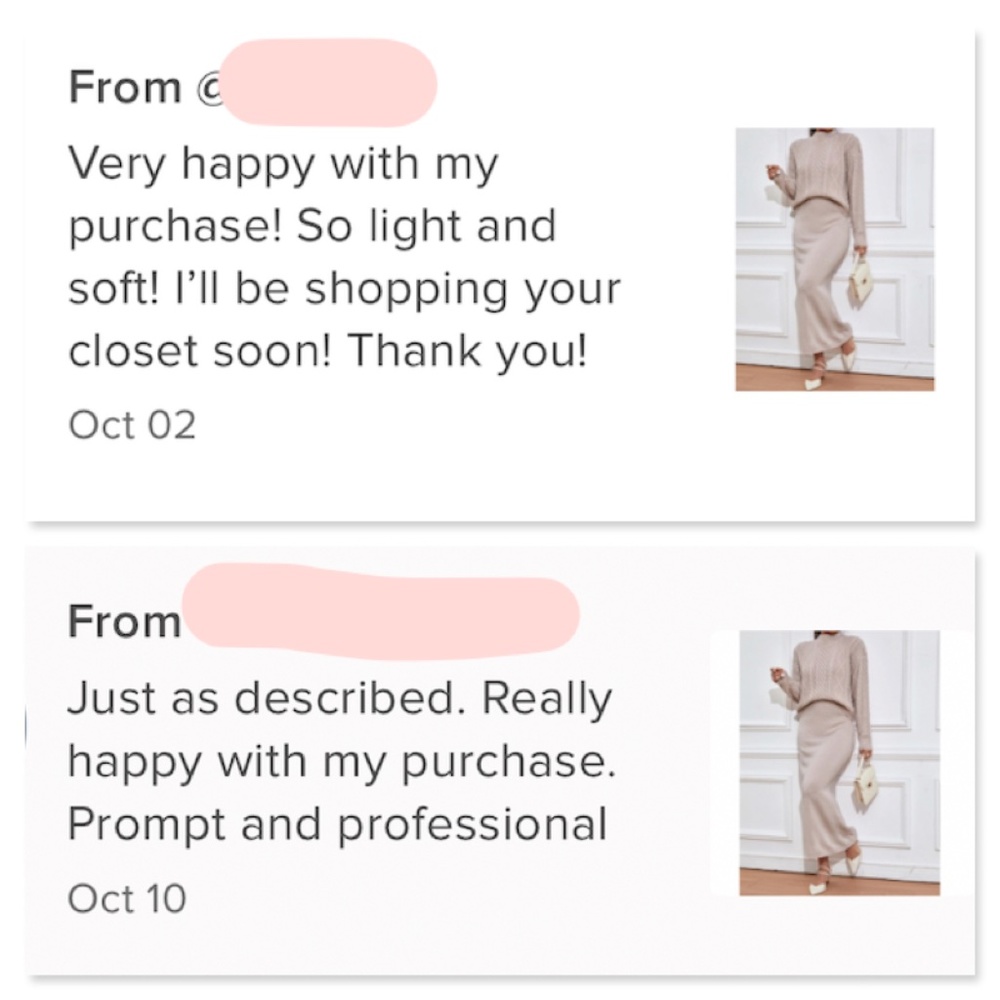 2 Piece Knit Skirt Set Blush Color Long Skirt & Cable Knit Sweater - Picture 10 of 11